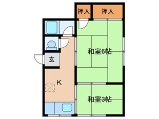 西本文化(西棟）の物件間取画像